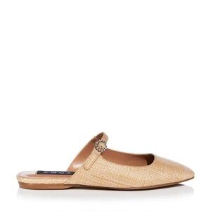 Aqua Gigii Natural Raffia Boho Vacation Tropical Flats Sz 6.5 New in Box